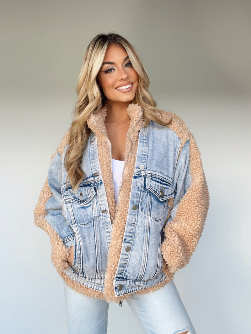 Washed Blue, Vintage, Loose Fitting, Slimming, Plush Denim Jacket for  Women's Winter Warmth, Thickened Mink Velvet Style Overcoming – the best  products in the Joom Geek online store
